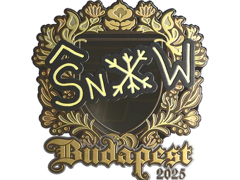 Sticker | snow (Gold) | Budapest 2025 image