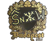 Sticker | snow (Gold) | Budapest 2025 image