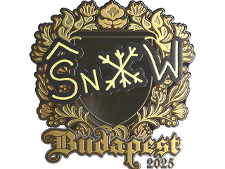 Sticker | snow (Gold) | Budapest 2025