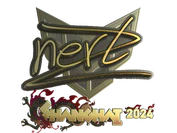 Sticker | NertZ (Gold) | Shanghai 2024 image