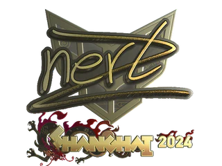 Sticker | NertZ (Gold) | Shanghai 2024