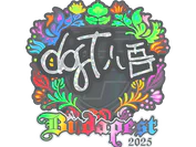 Sticker | dgt (Holo) | Budapest 2025 image