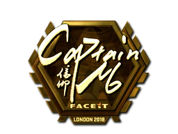 Sticker | captainMo (Gold) | London 2018 image