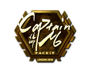 Sticker | captainMo (Gold) | London 2018 image