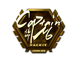Sticker | captainMo (Gold) | London 2018 image