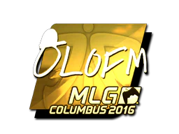 Sticker | olofmeister (Gold) | MLG Columbus 2016 image