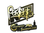 Sticker | Perfecto (Gold) | Stockholm 2021 image