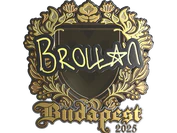 Sticker | Brollan (Gold) | Budapest 2025 image