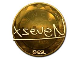 Sticker | xseveN (Gold) | Katowice 2019 image