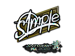 Sticker | s1mple (Glitter) | Antwerp 2022 image