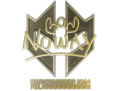 Sticker | noway (Gold) | Copenhagen 2024 image