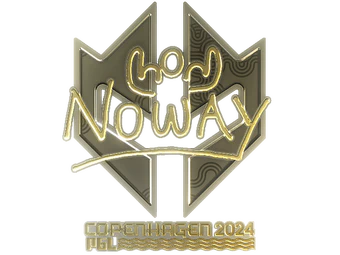 Sticker | noway (Gold) | Copenhagen 2024 image