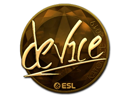 Sticker | device (Gold) | Katowice 2019 image