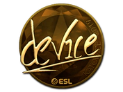 Sticker | device (Gold) | Katowice 2019 image