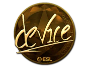 Sticker | device (Gold) | Katowice 2019 image