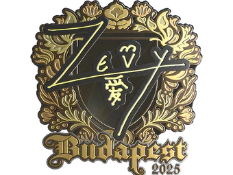 Sticker | zevy (Gold) | Budapest 2025 image