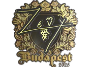 Sticker | zevy (Gold) | Budapest 2025 image