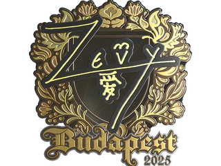 Sticker | zevy (Gold) | Budapest 2025