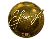 Sticker | flamie (Gold) | Katowice 2019 image