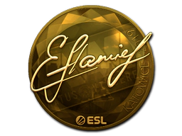 Sticker | flamie (Gold) | Katowice 2019 image