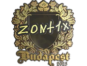Sticker | zont1x (Gold) | Budapest 2025 image