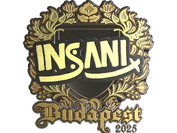 Sticker | insani (Gold) | Budapest 2025 image