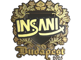 Sticker | insani (Gold) | Budapest 2025 image