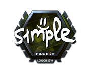 Sticker | s1mple (Foil) | London 2018 image