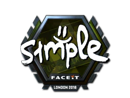 Sticker | s1mple (Foil) | London 2018 image