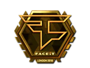Sticker | FaZe Clan (Gold) | London 2018 image