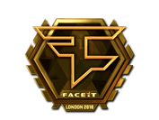 Sticker | FaZe Clan (Gold) | London 2018 image