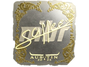 Sticker | saffee (Gold) | Austin 2025 image