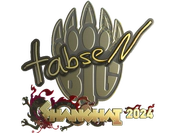 Sticker | tabseN (Gold) | Shanghai 2024 image