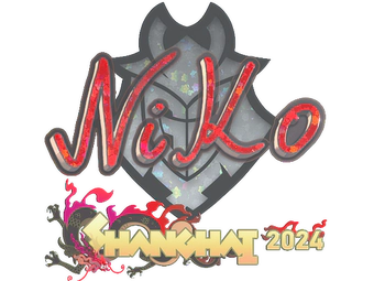 Sticker | NiKo (Glitter) | Shanghai 2024 image