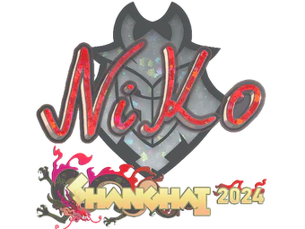 Sticker | NiKo (Glitter) | Shanghai 2024 image