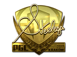 Sticker | steel (Gold) | Krakow 2017 image