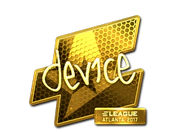 Sticker | device (Gold) | Atlanta 2017 image