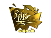 Sticker | fnx (Gold) | Cologne 2016 image