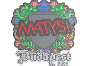 Sticker | MATYS (Embroidered) | Budapest 2025 image