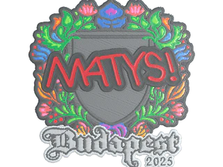 Sticker | MATYS (Embroidered) | Budapest 2025