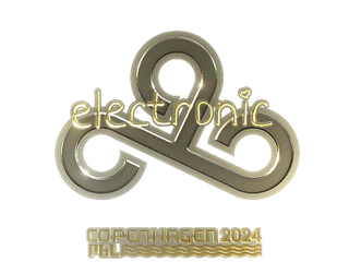 Sticker | electronic (Gold) | Copenhagen 2024