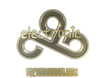 Sticker | electronic (Gold) | Copenhagen 2024 image