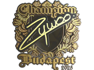 Sticker | ZywOo (Gold, Champion) | Budapest 2025