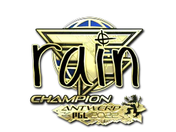 Sticker | rain (Gold, Champion) | Antwerp 2022 image