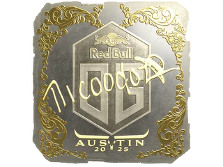 Sticker | nicoodoz (Gold) | Austin 2025
