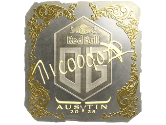 Sticker | nicoodoz (Gold) | Austin 2025 image