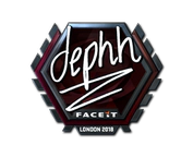 Sticker | dephh (Foil) | London 2018 image