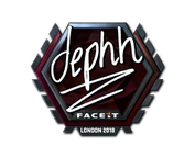 Sticker | dephh (Foil) | London 2018 image