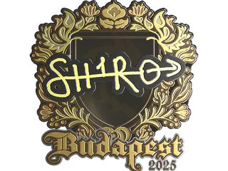 Sticker | sh1ro (Gold) | Budapest 2025