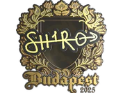 Sticker | sh1ro (Gold) | Budapest 2025 image